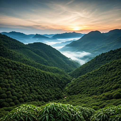 Rừng quế Lào Cai trong sương sớm